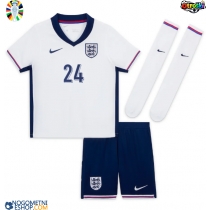 Otroški Nogometni dresi Anglija Cole Palmer #24 Domači EP 2024 Kratek Rokav (+ Kratke hlače)